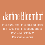 Puzzles published in Dutch sources by Jantine Bloemhof