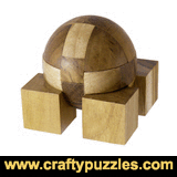 Wooden Puzzles and Brain Teasers from the Crafty Puzzles -- Puzzles, Brain Teasers and Wooden 3D Jigsaws. Unique designs, shipped internationally.